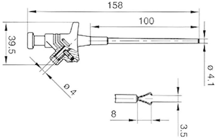 Actual product image Velleman HM6410 Clamp test probe red (Test prod)