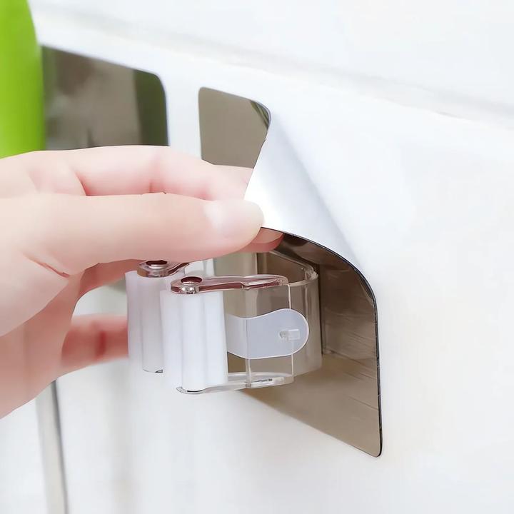 Actual product image König Design 1-10 Mop broom holder Self-adhesive broom holder No drilling Device holder Wall (1 pcs.)