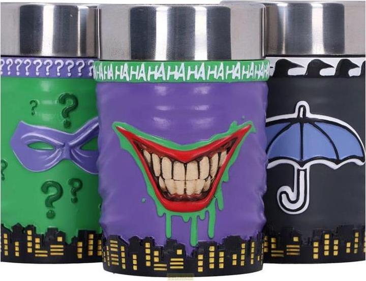 Produktbild Nemesis Now DC Comics Schnapsgläser Batman Super-Villains 3er-Pack (0.50 dl, 3 x, Schnapsgläser + Shotgläser)