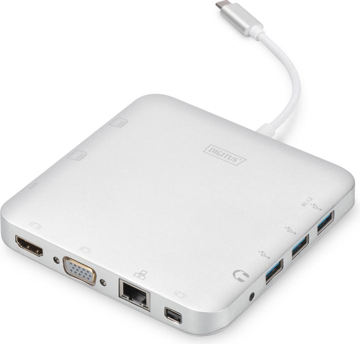 Image du produit Digitus Station d'accueil universelle USB 3.1 type C MicroSD SD (USB-C, 11 Ports)