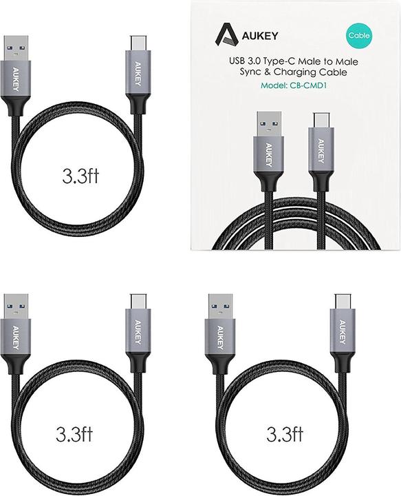 Produktbild Aukey USB A– USB C (1 m, USB 3.0)