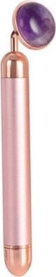 Palsar 7 Jade Roller Massager Electric Pink Handle and Amethyst Jade)