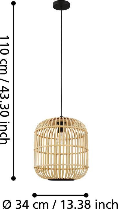 Actual product image EGLO Bordesley 1 (E27)