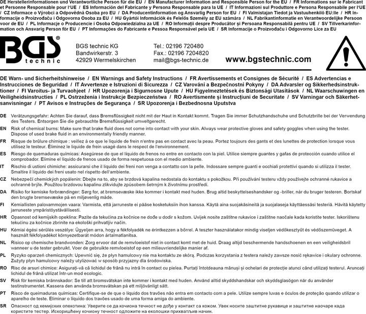 Produktbild BGS Bremsflüssigkeitstester