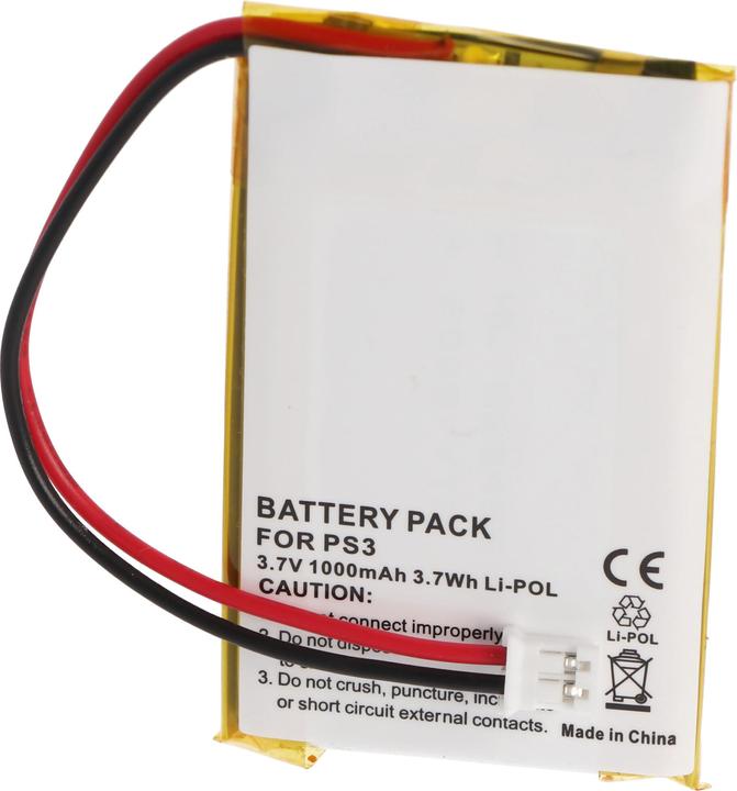 Actual product image Sony Battery PS3 SIXAXIS Wireless Controller Battery LIS1359, LIP1359 (1 pcs., Device specific, 1000 mAh)