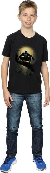 Image du produit - T-shirt BLACK PANTHER CROUCHING - Garçon (116)