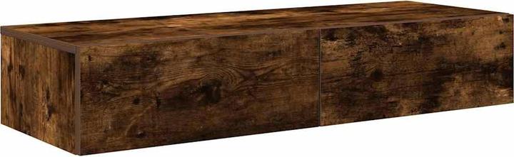 Produktbild VidaXL Wandregal mit Schubladen Räuchereiche 100x36x19cm Holzwerkstoff