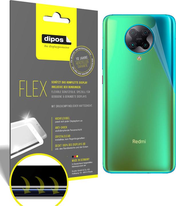 Immagine prodotto Dipos Pellicola Protettiva Full-Cover 3D (2 Pezzo/i, Xiaomi Redmi K30 Ultra)