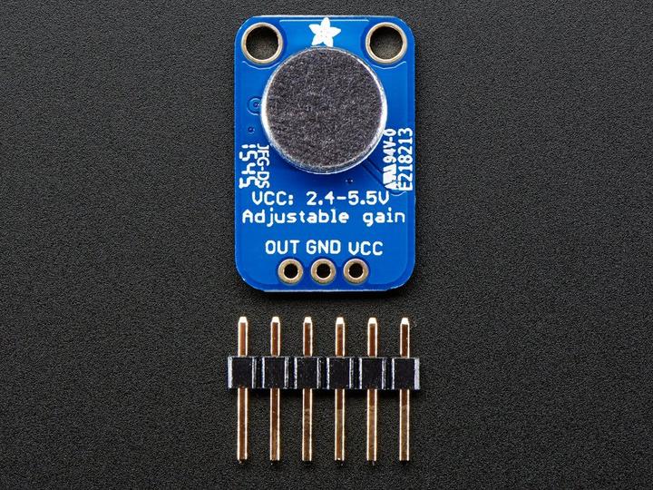 Immagine prodotto Adafruit Amplificatore per microfoni a elettrete MAX4466 (Altoparlanti)