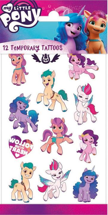 Actual product image Totum Tattoos My little pony