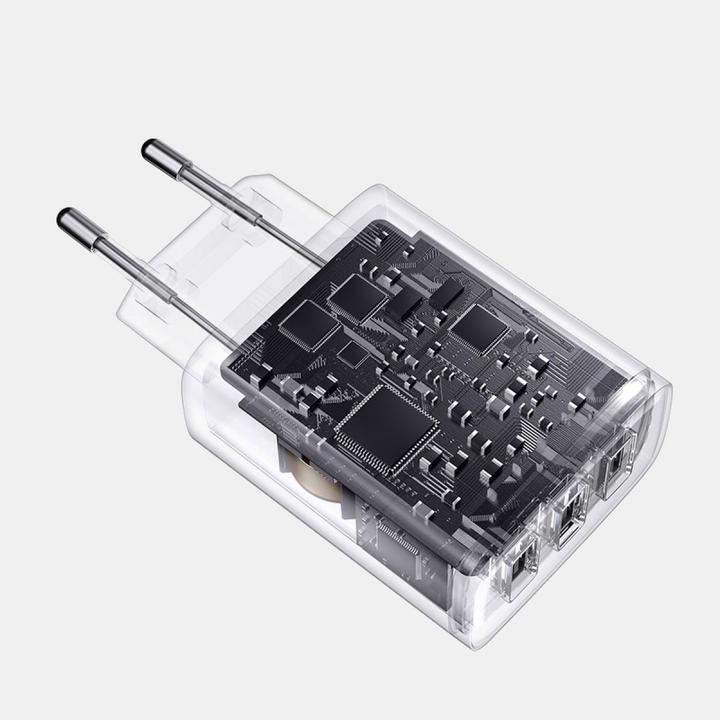 Actual product image Baseus Compact Charger 3U 17W EU White (17 W)