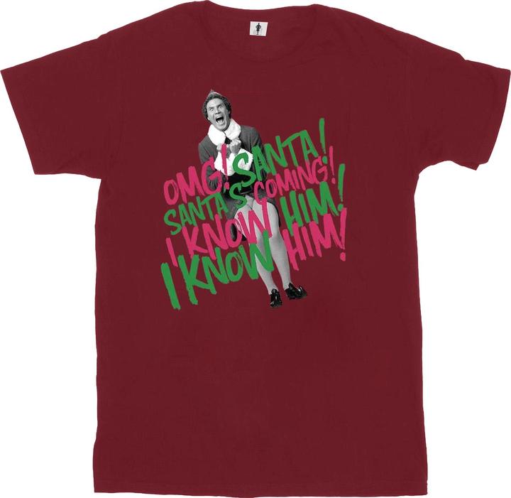 Immagine prodotto Elf Santa's Coming Maglietta Ampia Donna (L)