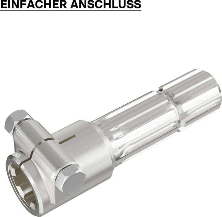 Produktbild Wiltec Zapfwelle 160mm Buchse Keilwellenaufnahme 1 3/8" Z6 für Ausgangswelle 8-32x38x6 (Gartenmaschinen Ersatzteile)