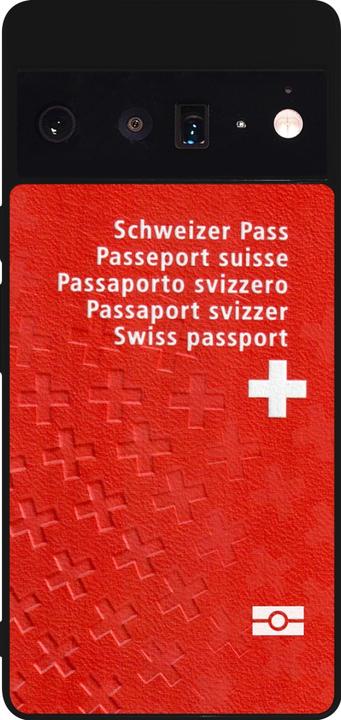 Produktbild PhoneLook Hülle Silikon schwarz Swiss Passport (Google Pixel 6 Pro)