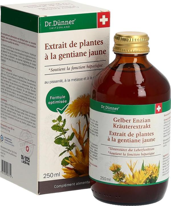Produktbild Dr. Dünner Dünner Gelber Enzian Kräuterextrakt Fl 250 ml (1 Stück, Flüssigkeit, 470 g)