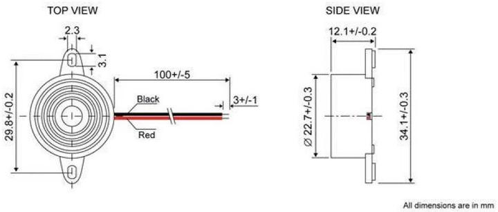 Produktbild Velleman SV3N Subminiatursummer 8-15Vdc (Diverse)