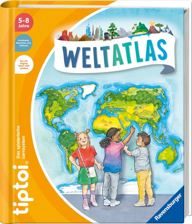 Productafbeelding tiptoi Ravenburger 49287 ® wereldatlas non-fictie boek (Duits)