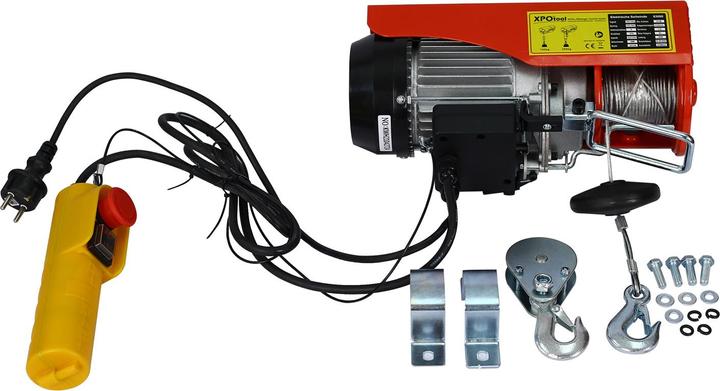 Produktbild Wiltec Elektrische Seilwinde 540W 125/250kg 12/6m Motorwinde Flaschenzug Seilzug