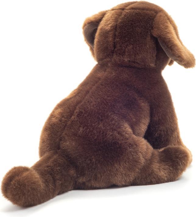 Image du produit Teddy Hermann Labrador assis brun foncé (16 cm)