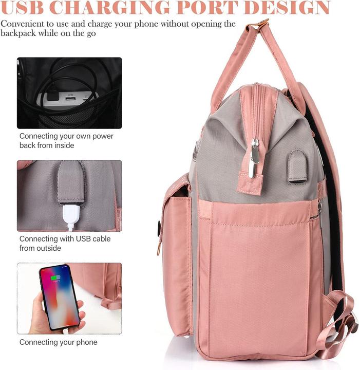 Image du produit Only-Bags.Store Laptop Backpack 15.6 Inch School Backpack Teen Waterproof School Bag Anti-Theft with
