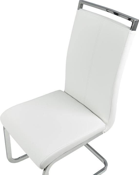 Image du produit Beliani Esszimmerstuhl Kunstleder weiss 2er Set GREEDIN