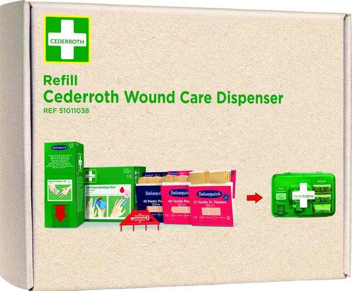 Cederroth Nachfüllpaket für Wundpflege-Dispenser (Erste Hilfe Set Zubehör)