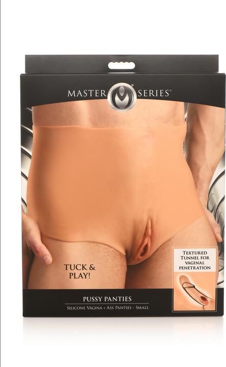 Actual product image Master Series Pussy Panties - Silicone Vagina and Ass Panties - S