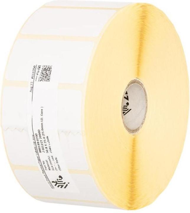 Actual product image Zebra Z-Select 2000D, label roll, thermal paper, 51x25mm Z-Select 2000D, label roll, thermal paper