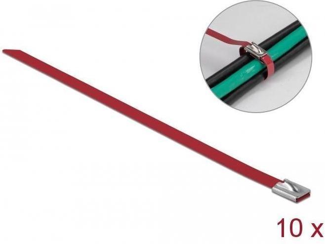 Immagine prodotto Delock Fascetta in acciaio inox 400x7,9 10 pz. (Fascette in metallo, 400 mm, 10 pz.)
