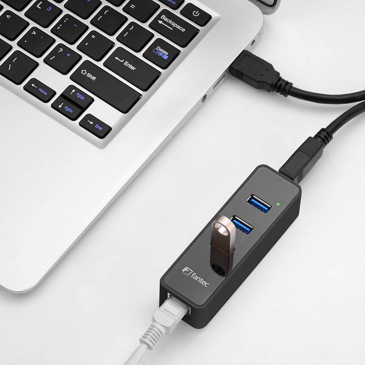 Immagine prodotto Fantec UMP-3UE1000 2IN1 USB HU (USB-A, 3 Porti)