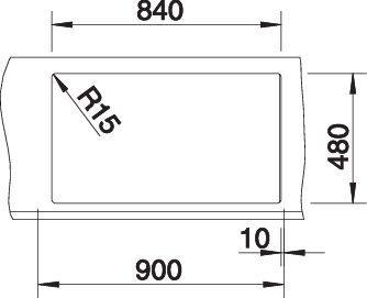 Produktbild Blanco Metra 9 (50 cm, 86 cm)