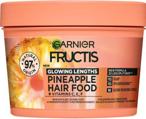 Garnier Fructis Hair Food Pineapple Glowing Lengths Mask (400 ml)