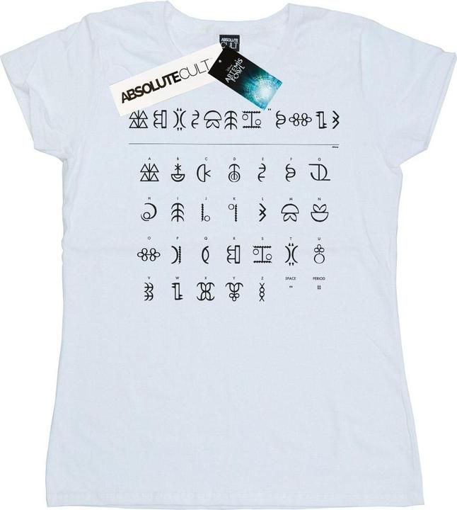 Immagine prodotto Disney Artemis Fowl Gnommish Alphabet Maglietta Donna (XXL)