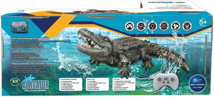 Actual product image Totally Tech RC Alligator with glowing eyes