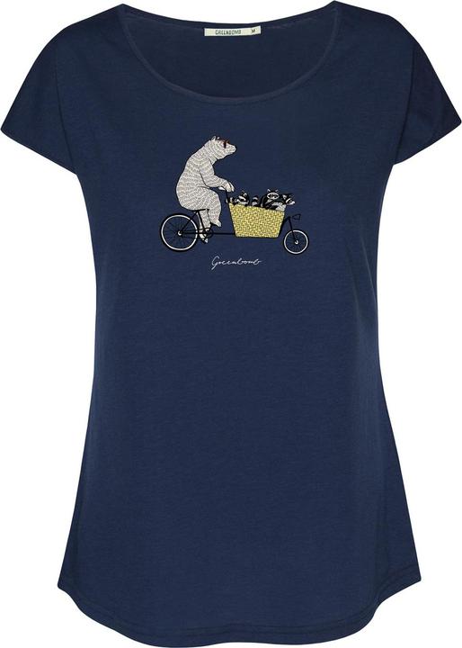 Immagine prodotto Greenbomb Women's Bike Cargo Raccoon Cool T-Shirt (XS)
