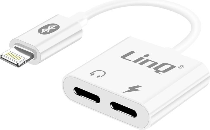 Actual product image LinQ Audio and charging adapter for iPhone x2 Lightning connector (Lightning, Lightning)