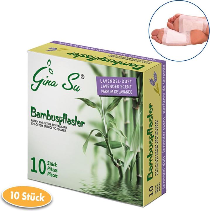Gina Su Bambuspflaster mit Lavendelduft 10 Stück (Fusscrème & Fussgel)