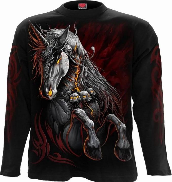 Produktbild Spiral Infernal Unicorn TShirt Langärmlig (M)