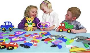 Image du produit Hama Perlen Hama - Maxi beads 400 perles + 2 plaques à broches (388790)