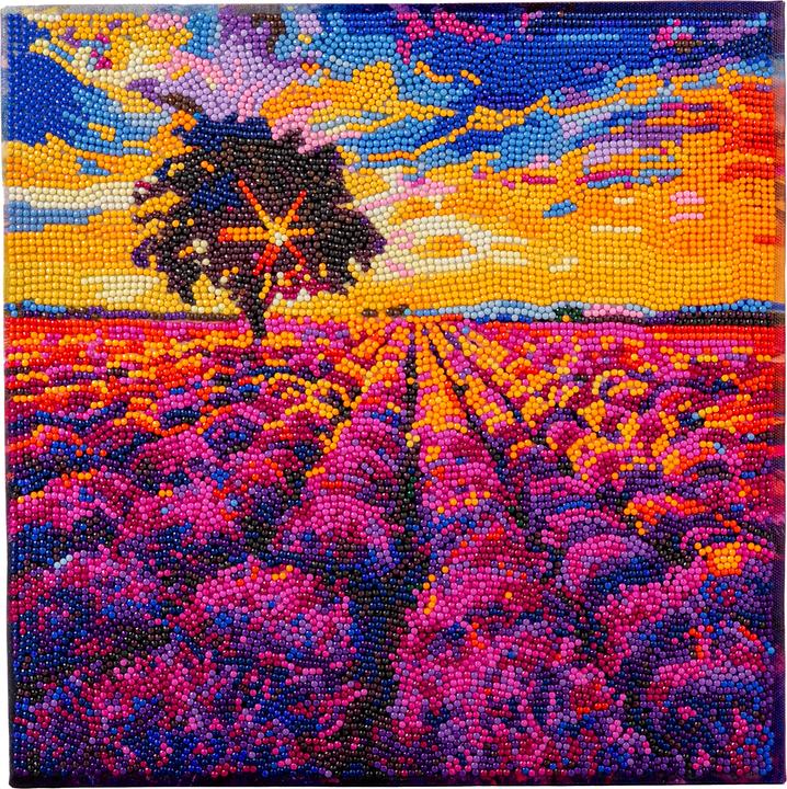 Immagine prodotto Craft Buddy Quadro su tela Campo di lavanda 30x30 cm