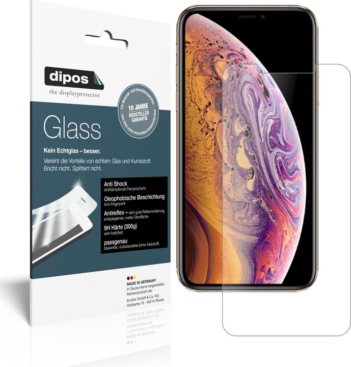 Actual product image Dipos Screen Protector Anti-Shock (2 Piece, Apple iPhone XS)