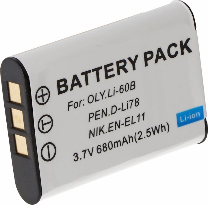Actual product image Pentax Battery D-LI78, Optio M50, V20, W60 (Rechargeable battery)