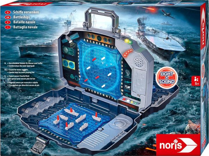 Produktbild Noris Schiffe versenken, Light & Sound (Französisch, Italienisch, Deutsch, Englisch)