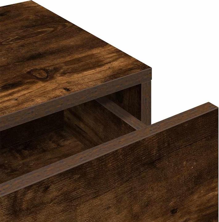 Produktbild VidaXL Wandregal mit Schubladen Räuchereiche 100x36x19cm Holzwerkstoff