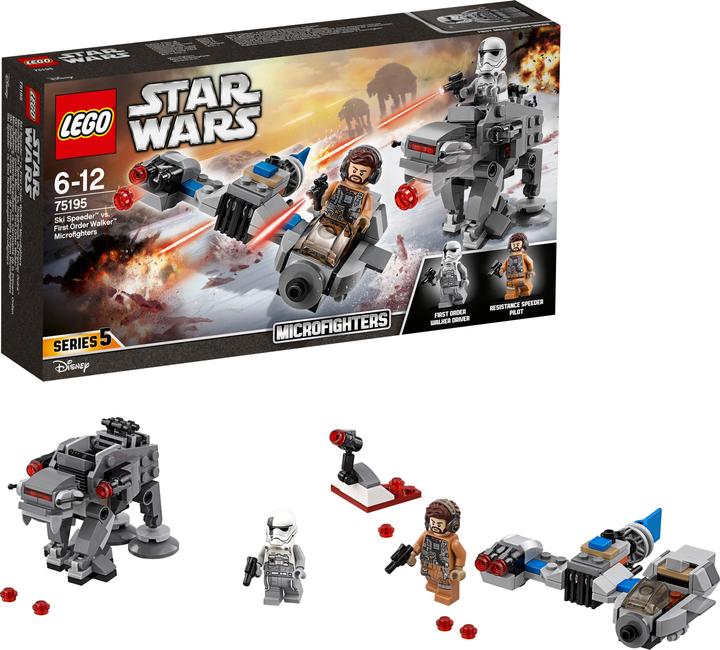 Image du produit LEGO Ski Speeder vs. First Order Walker Microfighters (75195, LEGO Star Wars)