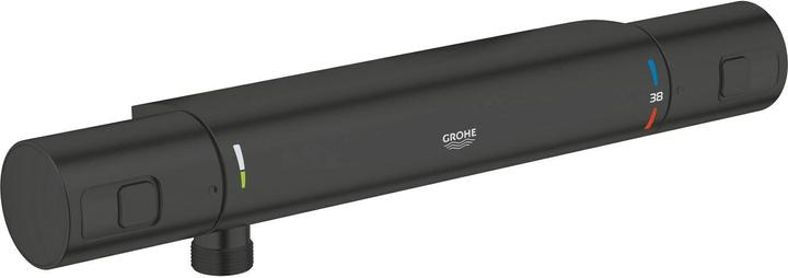 Actual product image Grohe Precision Start QuickFix thermostatic mixer for shower, 153mm spigot (CH), matt black