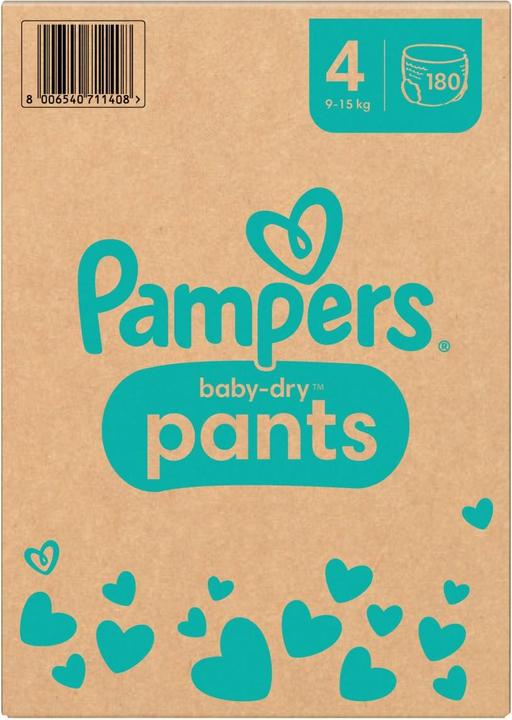 Immagine prodotto Pampers Baby-Dry Pants (Dimensione 4, Pacco mensile, 180 Pezzo/i)