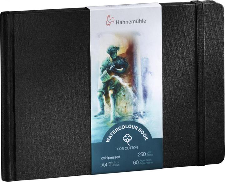 Hahnemühle Carnet de croquis Watercolour Book 100% Cotton (A4, Couverture rigide)