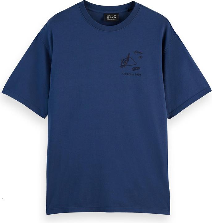 Scotch & Soda Regular fit front and back artwork T-shirt