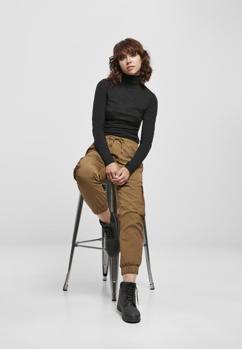Image du produit Urban Classics Ladies High Waist Crinkle Nylon Cargo Pants (M)